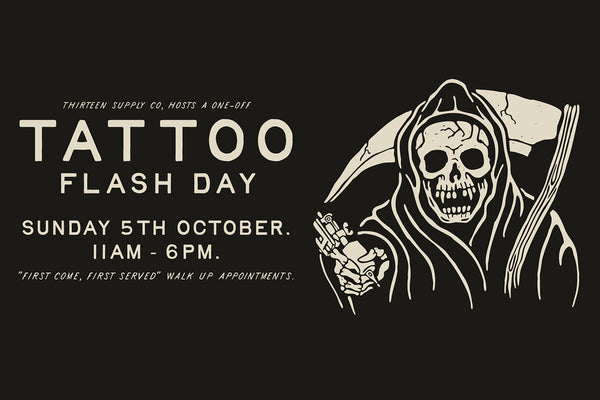TATTOO FLASH + LAUNCH DAY: SUNDAY 5TH OCTOBER