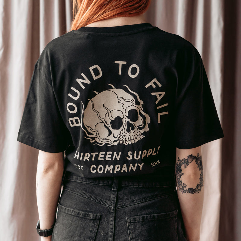 BOUND TO FAIL - BLACK RELAXED T-SHIRT