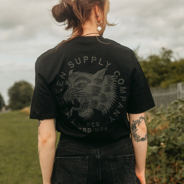BITE THE HAND - BLACK UNISEX T-SHIRT