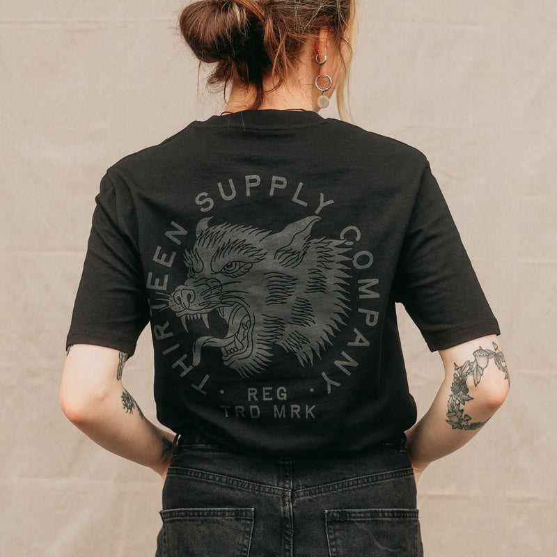 BITE THE HAND - BLACK UNISEX T-SHIRT