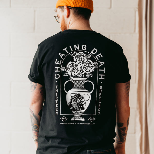 CHEATING DEATH - BLACK UNISEX T-SHIRT (Limited)