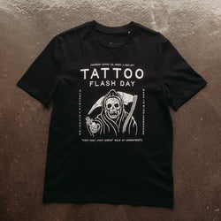 TATTOO FLASH - BLACK UNISEX T-SHIRT