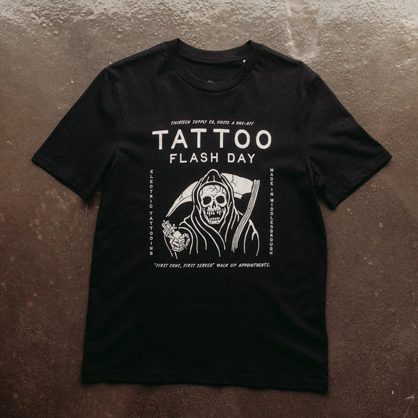 TATTOO FLASH - BLACK UNISEX T-SHIRT