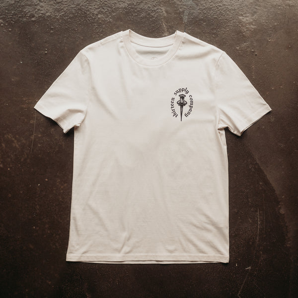 DESCENDING TO NOTHING - OFF WHITE UNISEX T-SHIRT