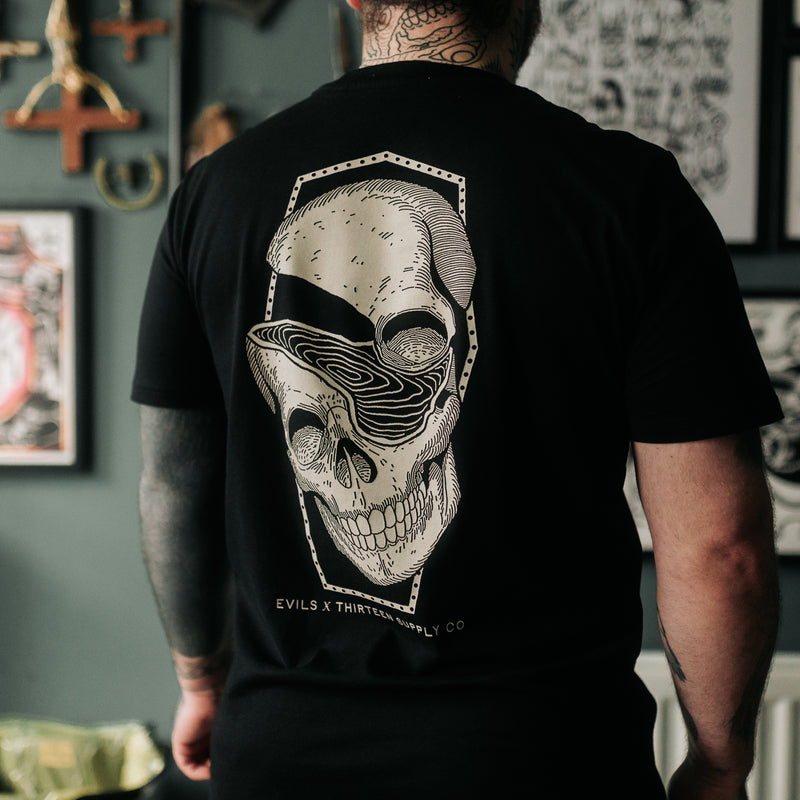 EVILS COLLAB - BLACK UNISEX T-SHIRT