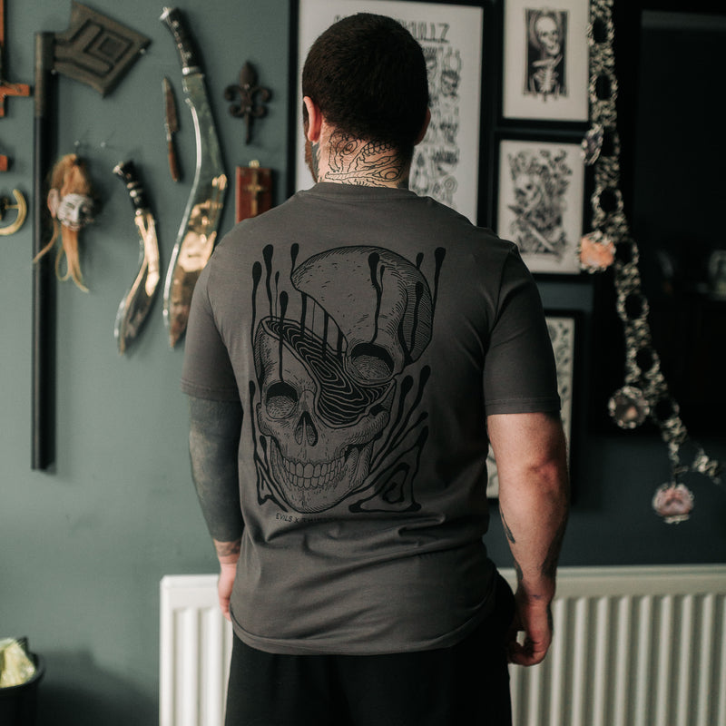 EVILS COLLAB - ANTHRACITE UNISEX T-SHIRT