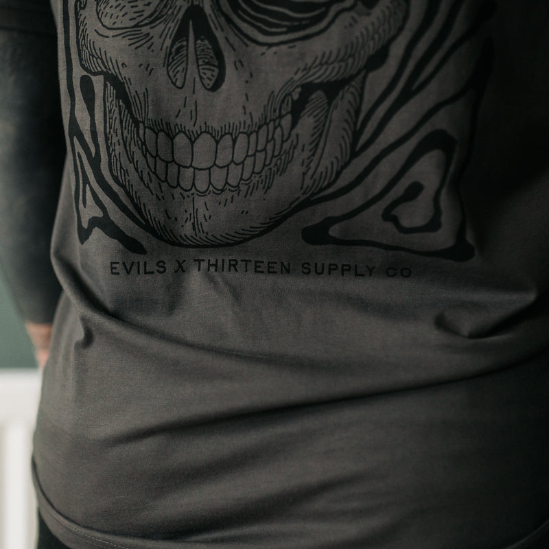 EVILS COLLAB - ANTHRACITE UNISEX T-SHIRT