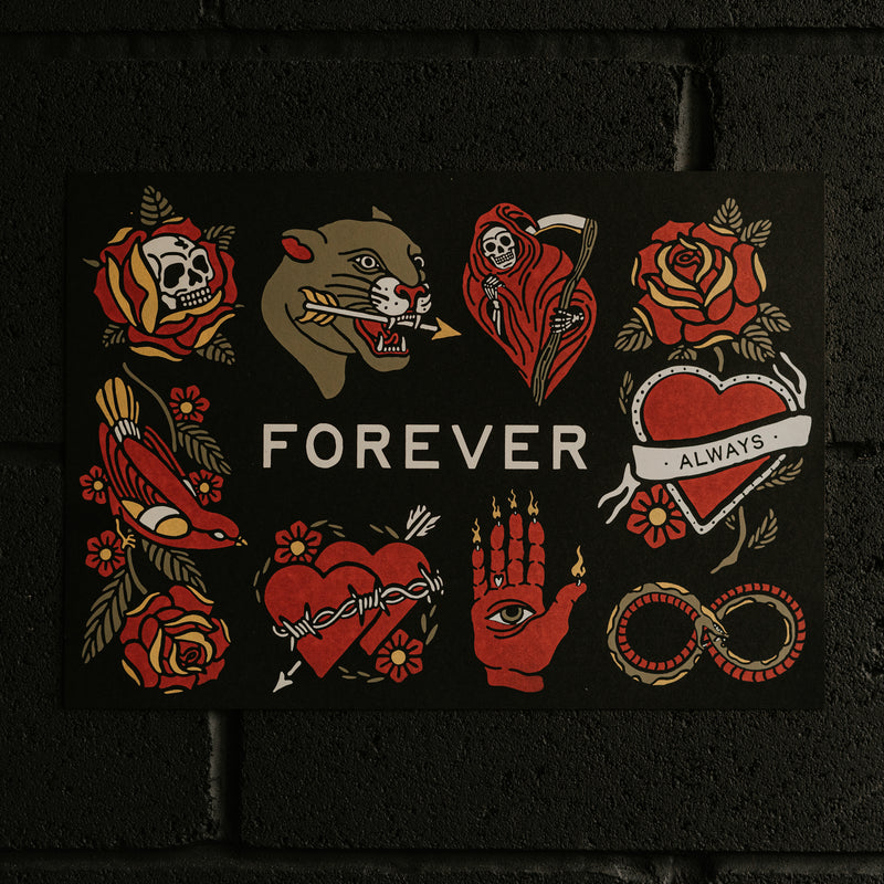 FOREVER - A3 SCREEN PRINT