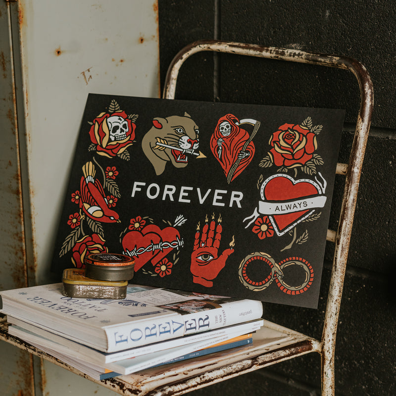 FOREVER - A3 SCREEN PRINT