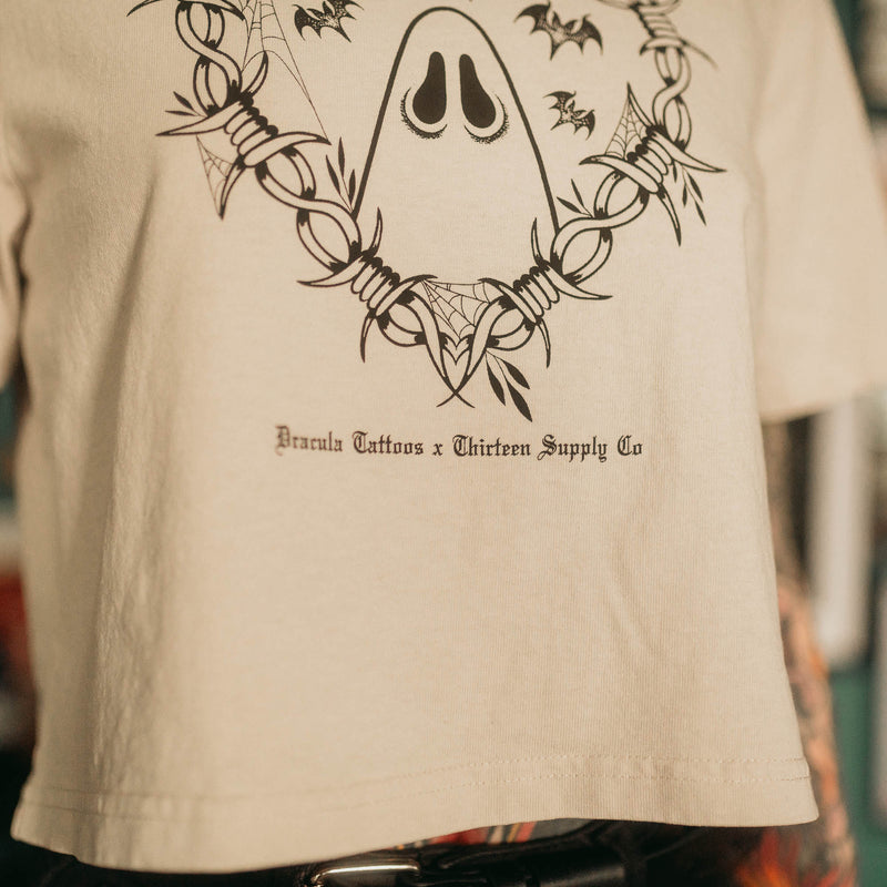 DRACULA TATTOOS - HEAVY CROPPED T-SHIRT