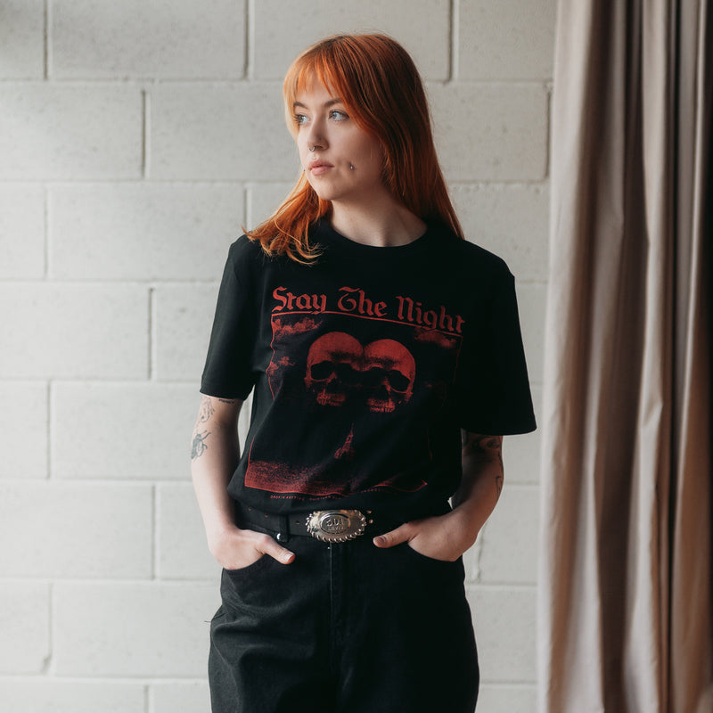 STAY THE NIGHT - BLACK UNISEX T-SHIRT