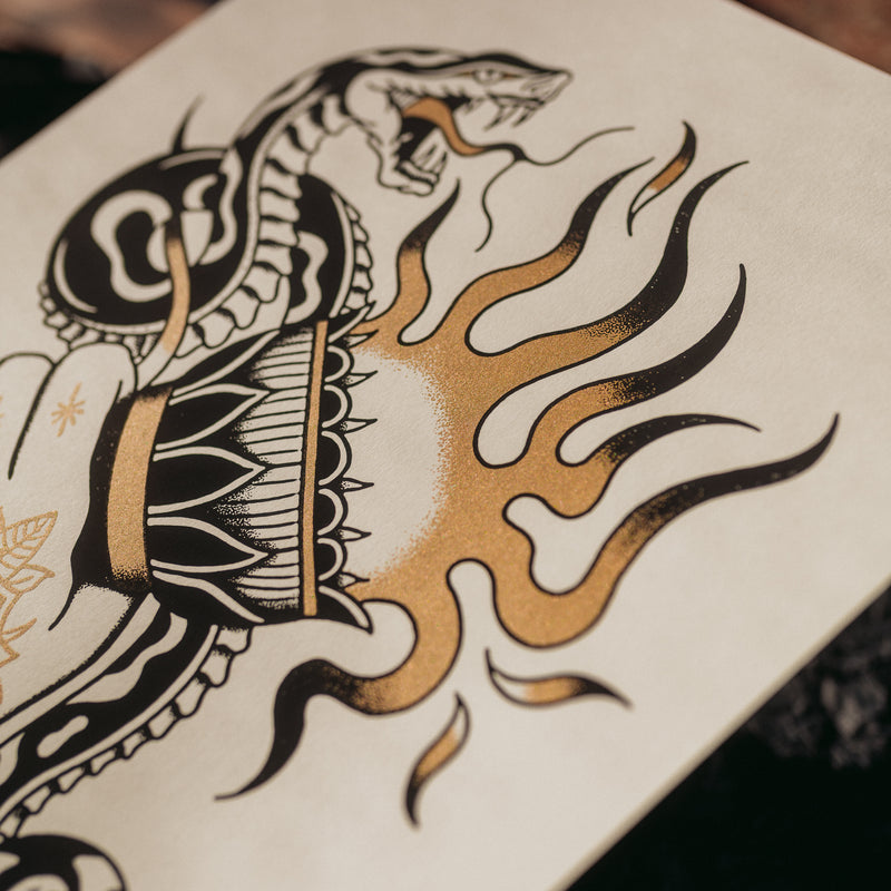 REDUCED TO ASHES - A3 SCREEN PRINT