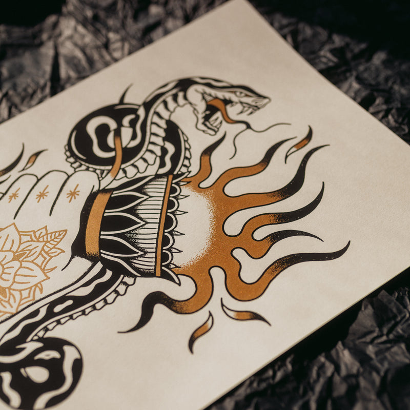 REDUCED TO ASHES - A3 SCREEN PRINT