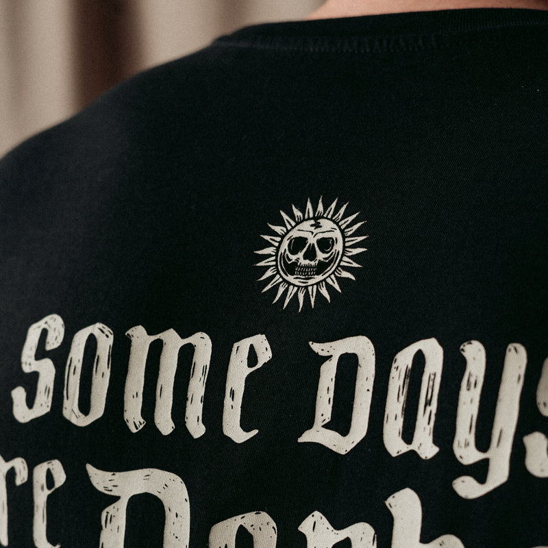 SOME DAYS ARE DARKER - BLACK UNISEX T-SHIRT