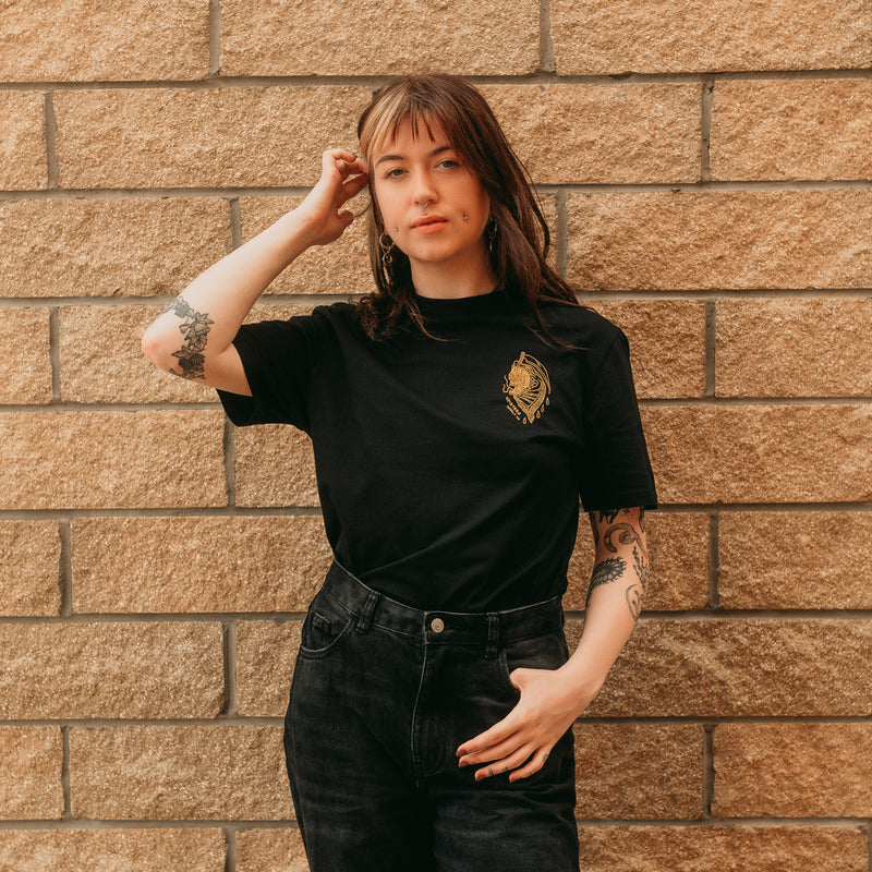 SNAKE REAPER - BLACK UNISEX T-SHIRT