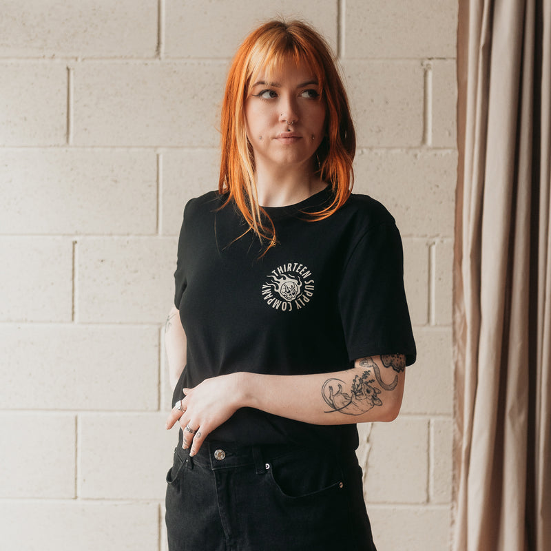 STRIKE FIRST - BLACK UNISEX T-SHIRT