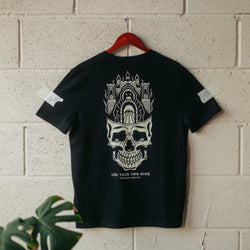 USE YOUR OWN MIND - BLACK UNISEX T-SHIRT