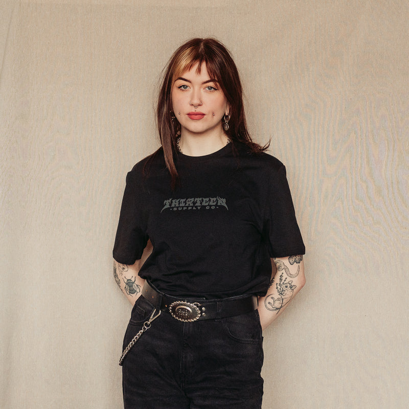 AS THE WORLD BURNS - BLACK UNISEX T-SHIRT