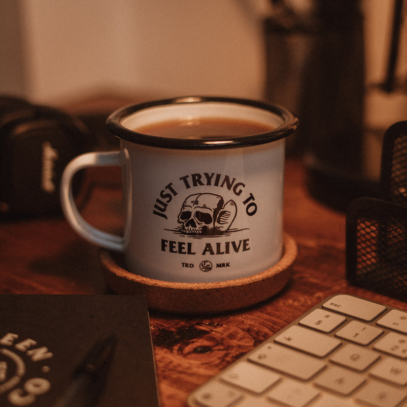 FEEL ALIVE - ENAMEL MUG