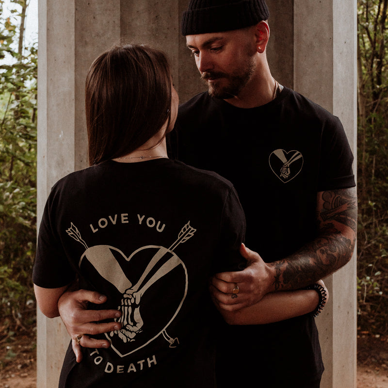 LOVE YOU TO DEATH - BLACK UNISEX T-SHIRT