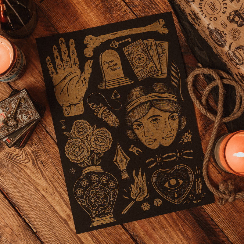 FORTUNE TELLER FLASH - A3 LIMITED SCREEN PRINT