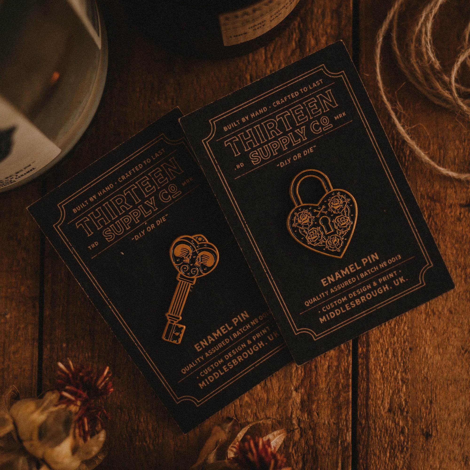 LOCK & KEY - PIN BADGE SET – Thirteensupply.co